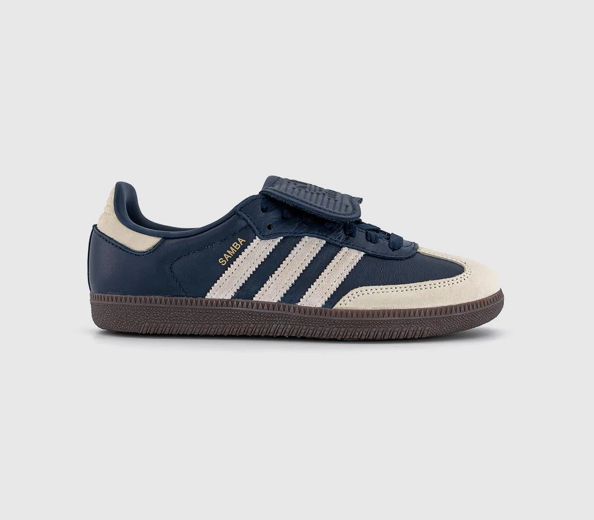 adidas Samba Lt Trainers Aurora Ink Cream White Gold Metallic