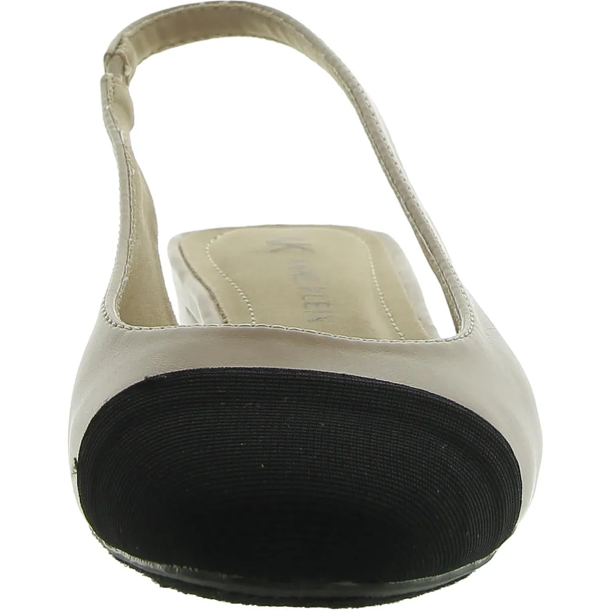 Anne Klein Womens CHAYA Faux Leather Pointed toe Slingbacks