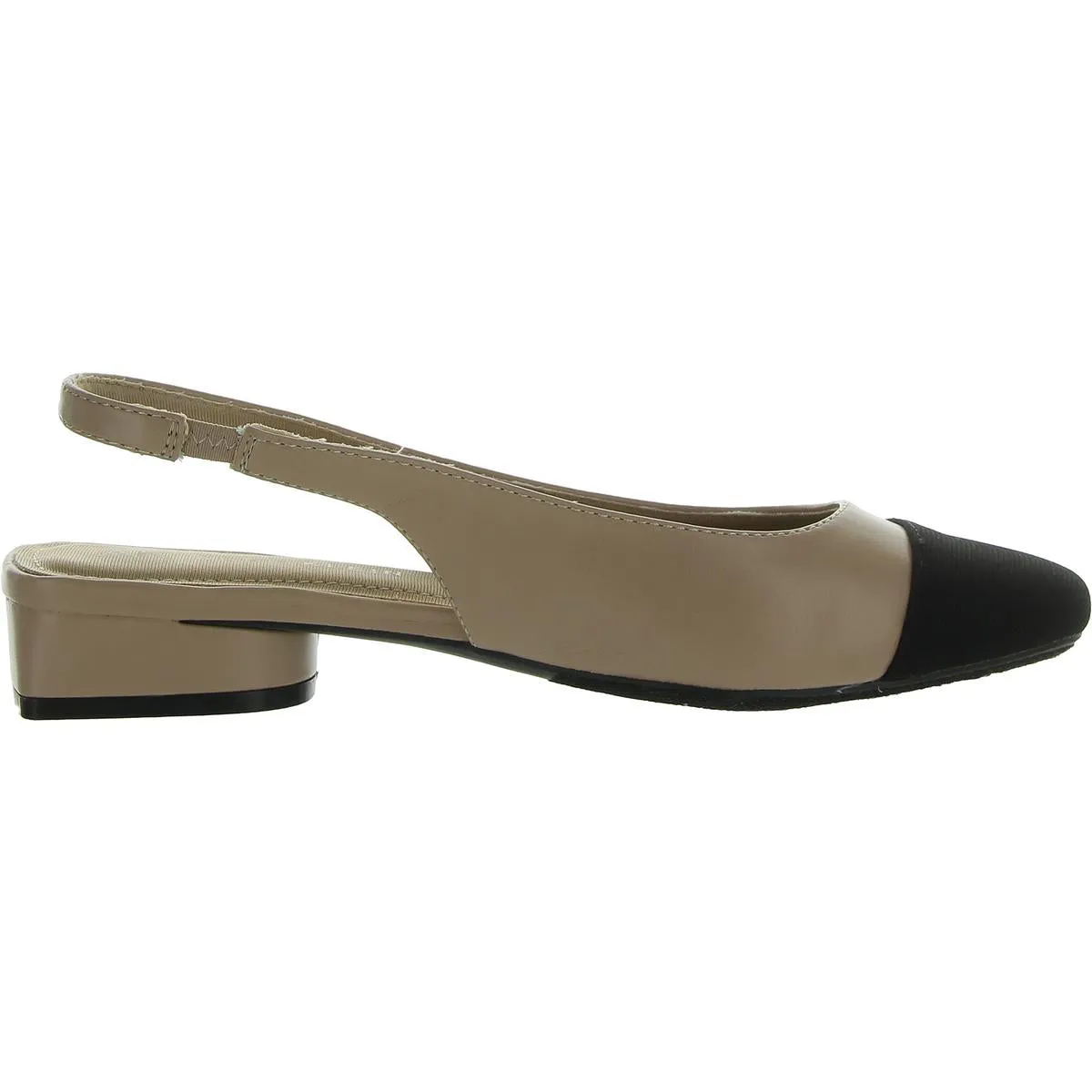 Anne Klein Womens CHAYA Faux Leather Pointed toe Slingbacks
