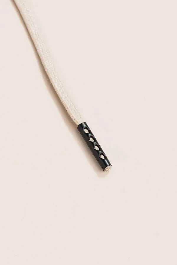 Bone White | Flat Waxed Shoelaces