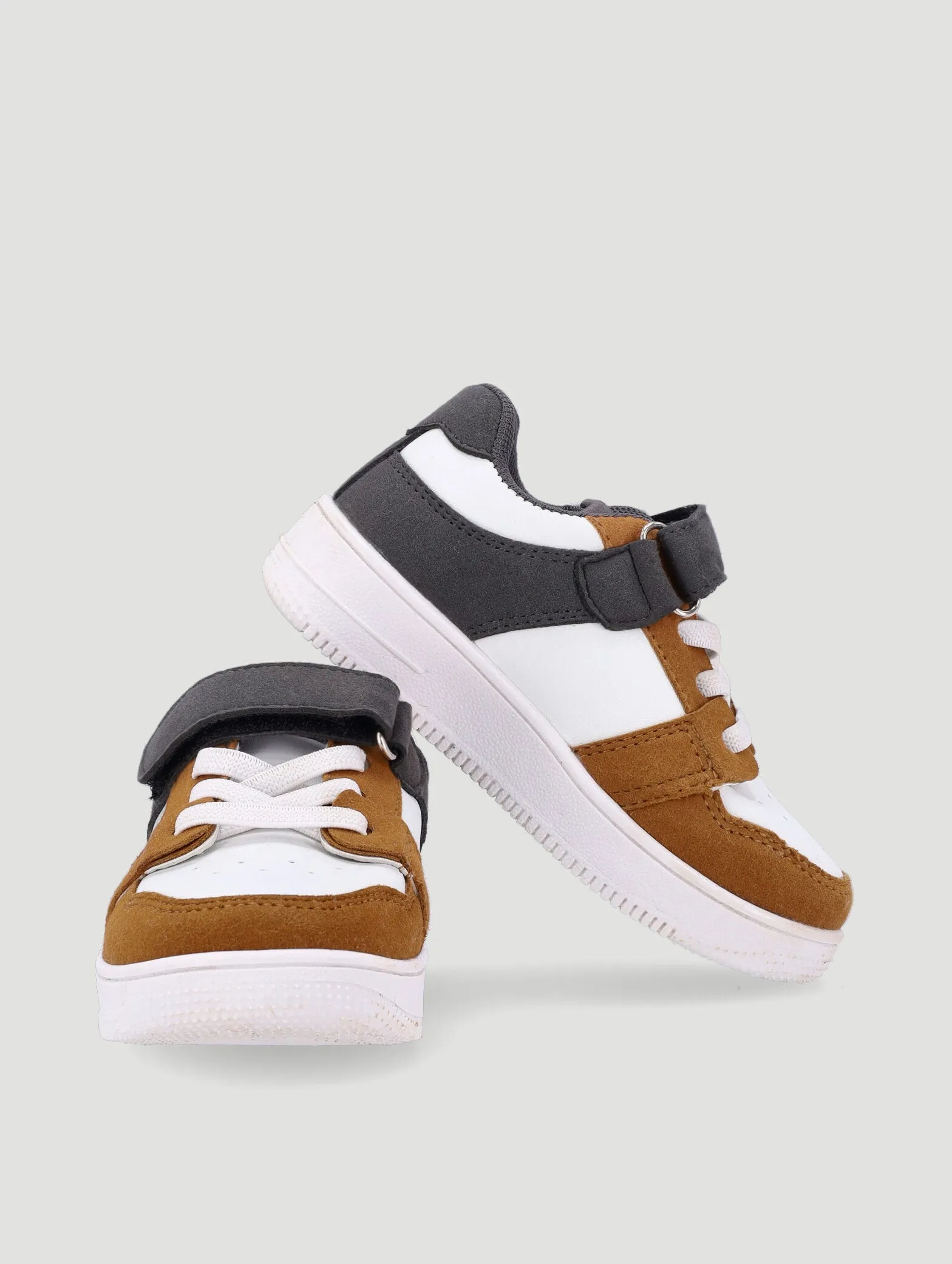 Boys Charcoal Colourblock Sneaker