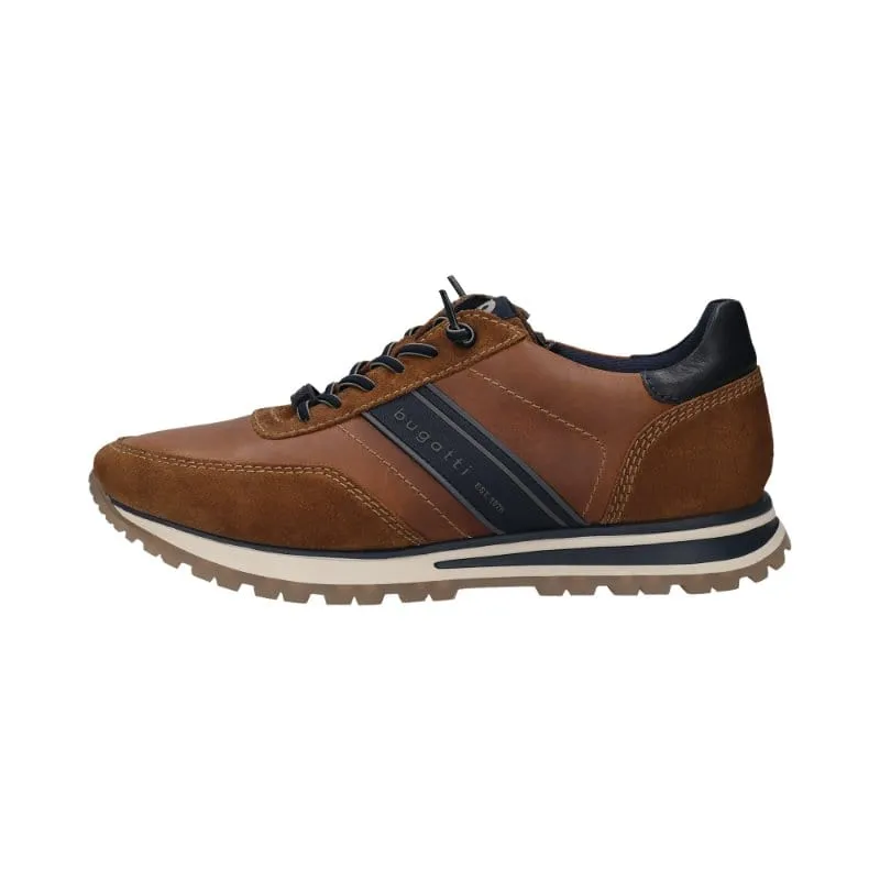 Bugatti Mens Tan Lace Up Trainer Philip 331-AG808-1410