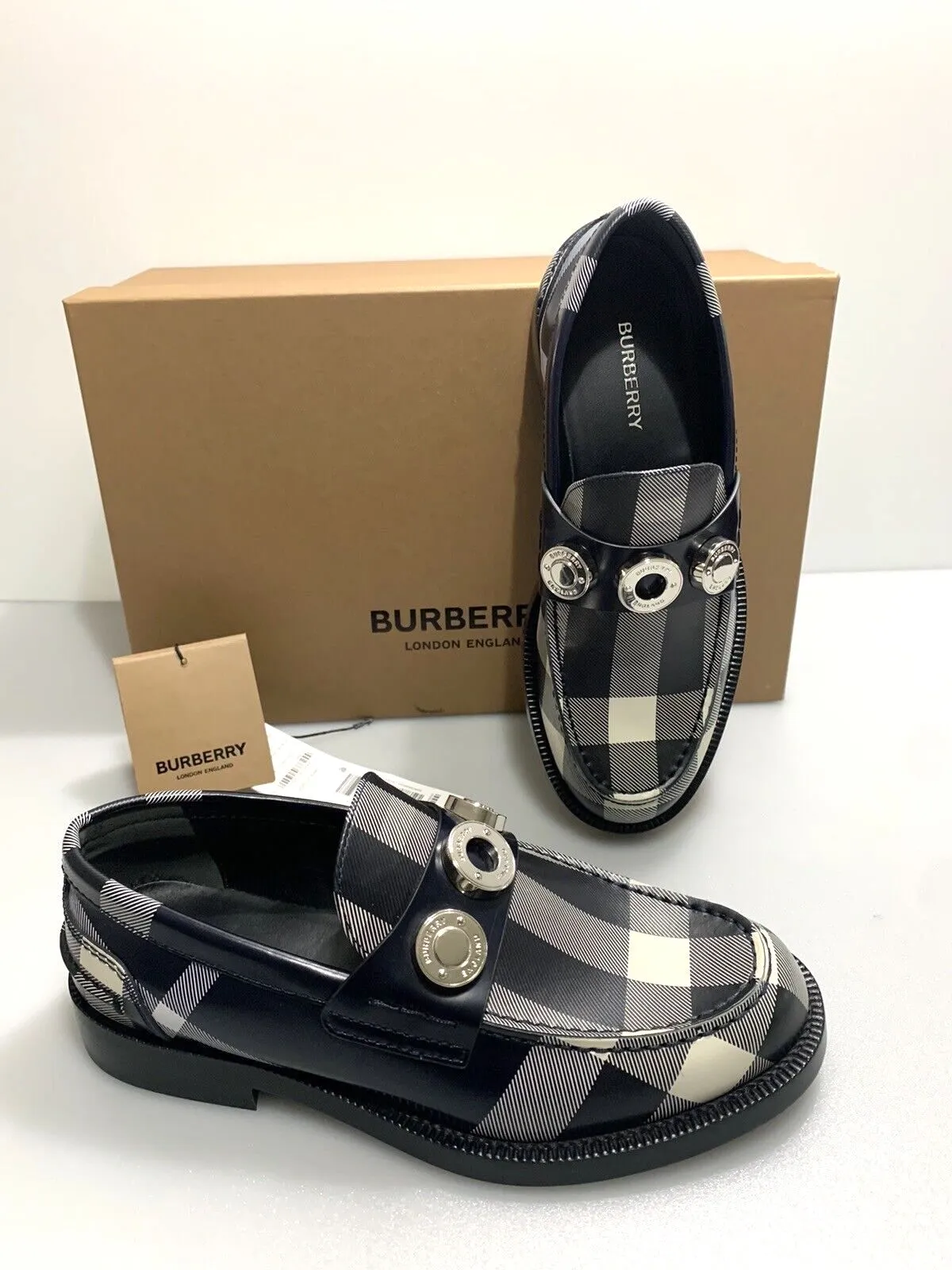 BURBERRY BROADBROOK CHECK LADIES LOAFERS