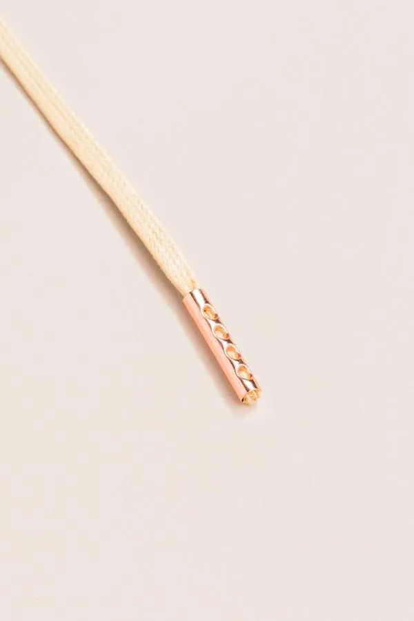 Champagne | Flat Waxed Shoelaces