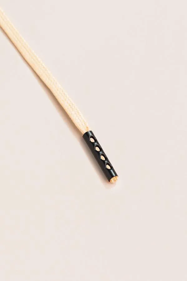 Champagne | Flat Waxed Shoelaces