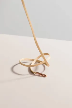 Champagne | Flat Waxed Shoelaces