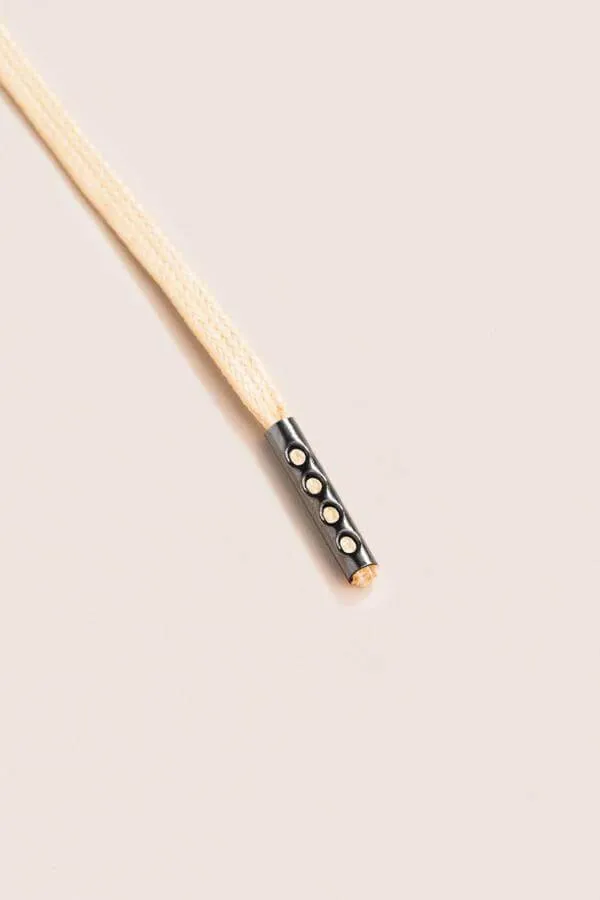 Champagne | Flat Waxed Shoelaces