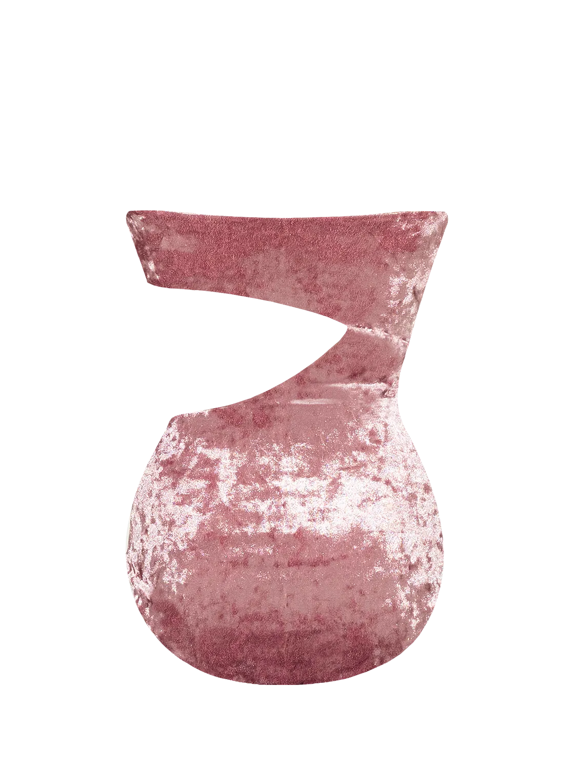 Coral Mirage ~ Strapless Cut-Off One Piece - Velvet Pink