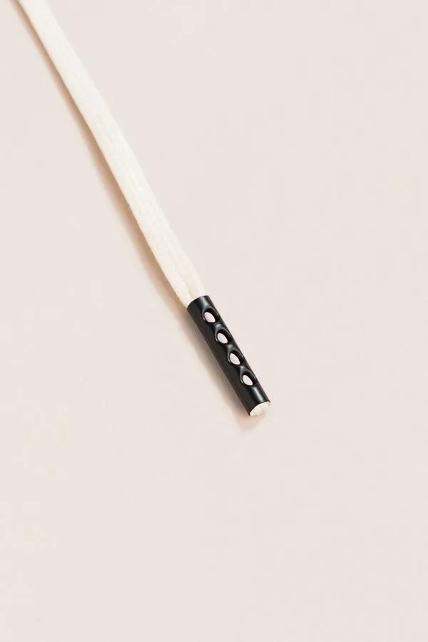 Cream | Flat Waxed Shoelaces