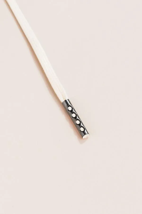 Cream | Flat Waxed Shoelaces