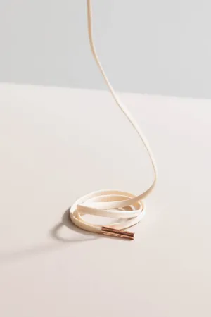 Cream | Flat Waxed Shoelaces