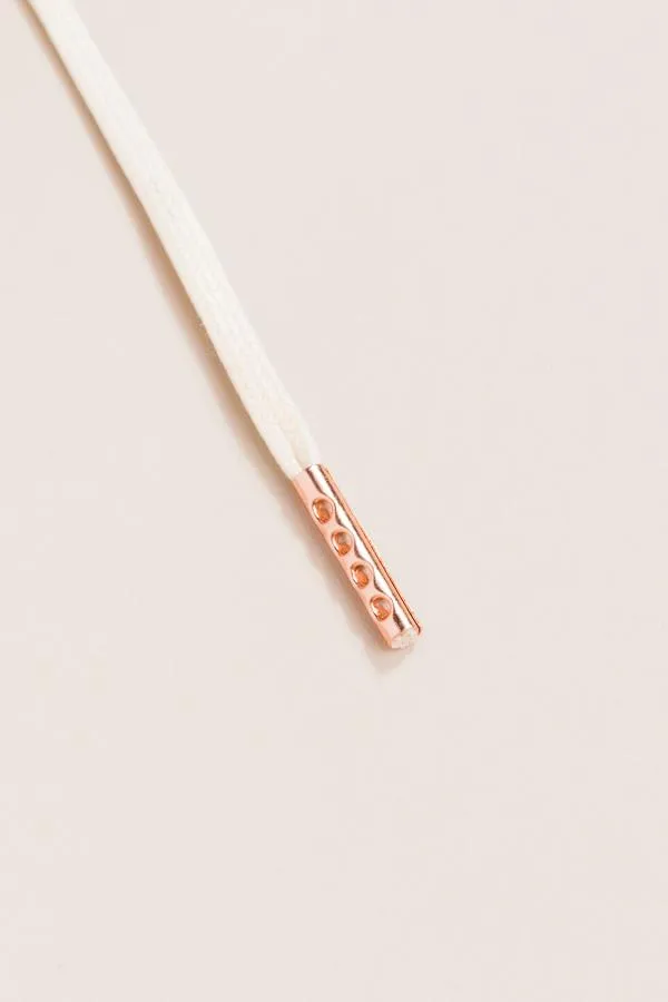 Cream | Flat Waxed Shoelaces