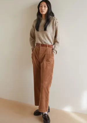Cropped Corduroy Trousers | Yerse | 37822