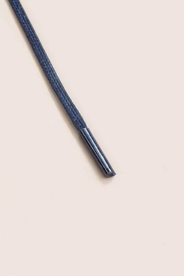 Dark Blue | Flat Waxed Shoelaces