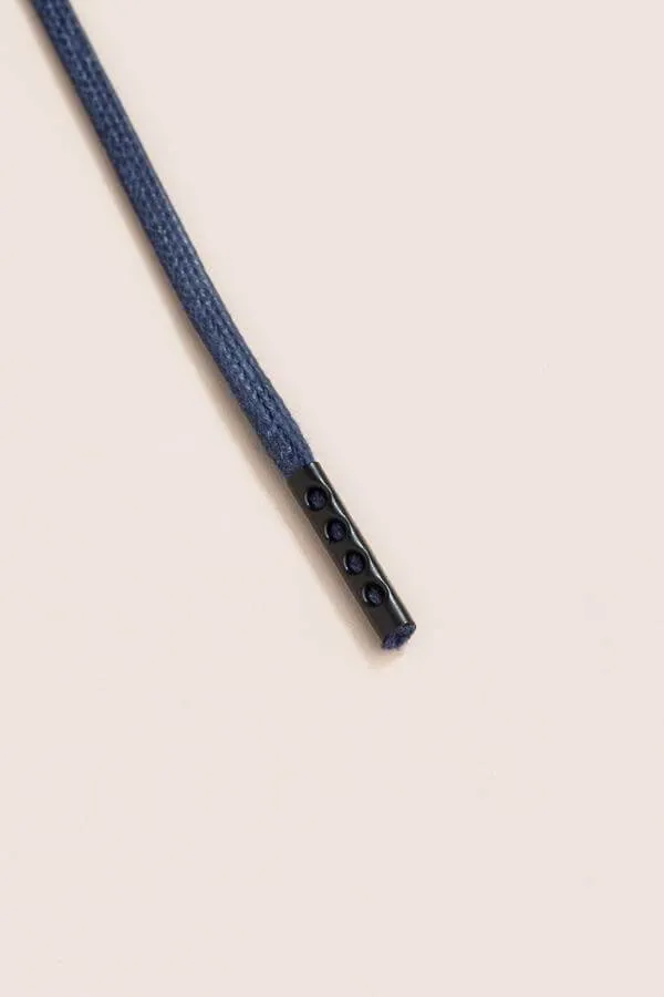 Dark Blue | Flat Waxed Shoelaces