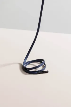 Dark Blue | Flat Waxed Shoelaces