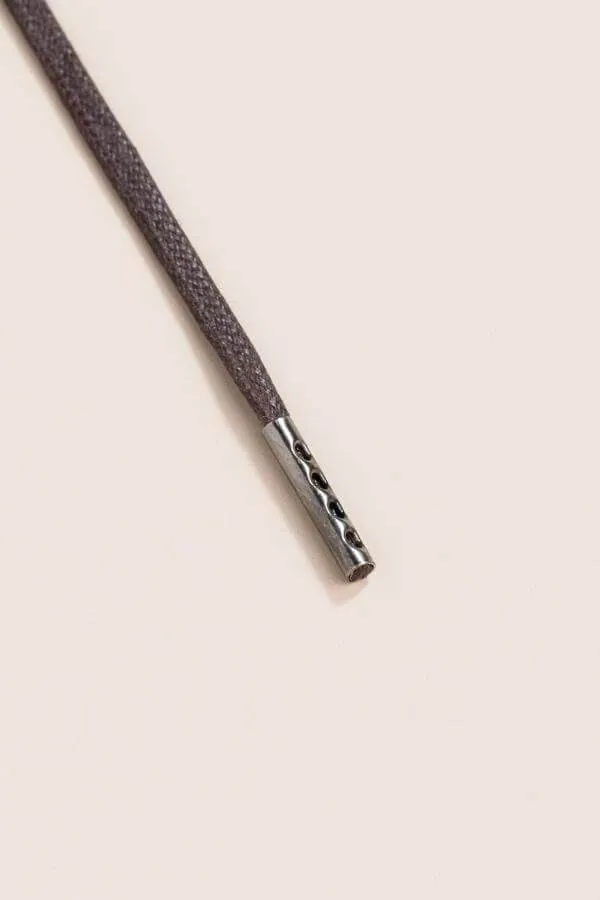 Dark Brown | Flat Waxed Shoelaces
