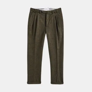 Double Pleat Trousers (Forest Green)
