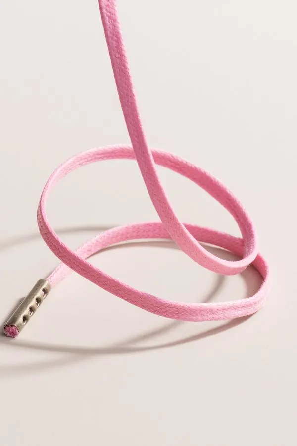 Flamingo Pink | Flat Waxed Shoelaces