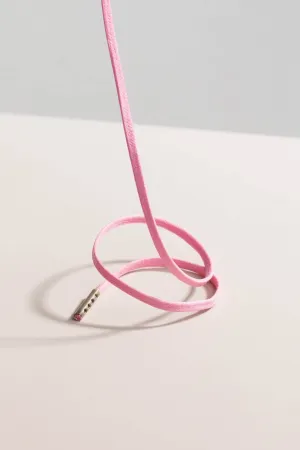 Flamingo Pink | Flat Waxed Shoelaces