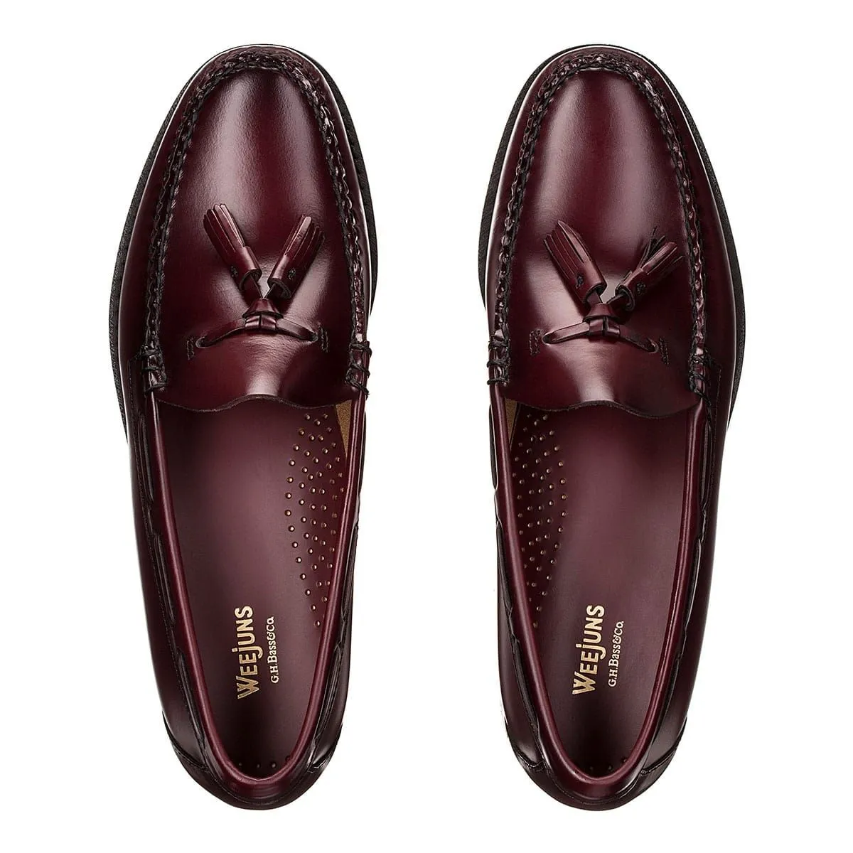 G.H Bass Larkin Tassel Loafer: BURGUNDY