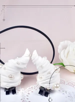 Handcrafted Whipped Cream Hairclips
