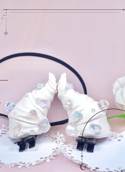 Handcrafted Whipped Cream Hairclips