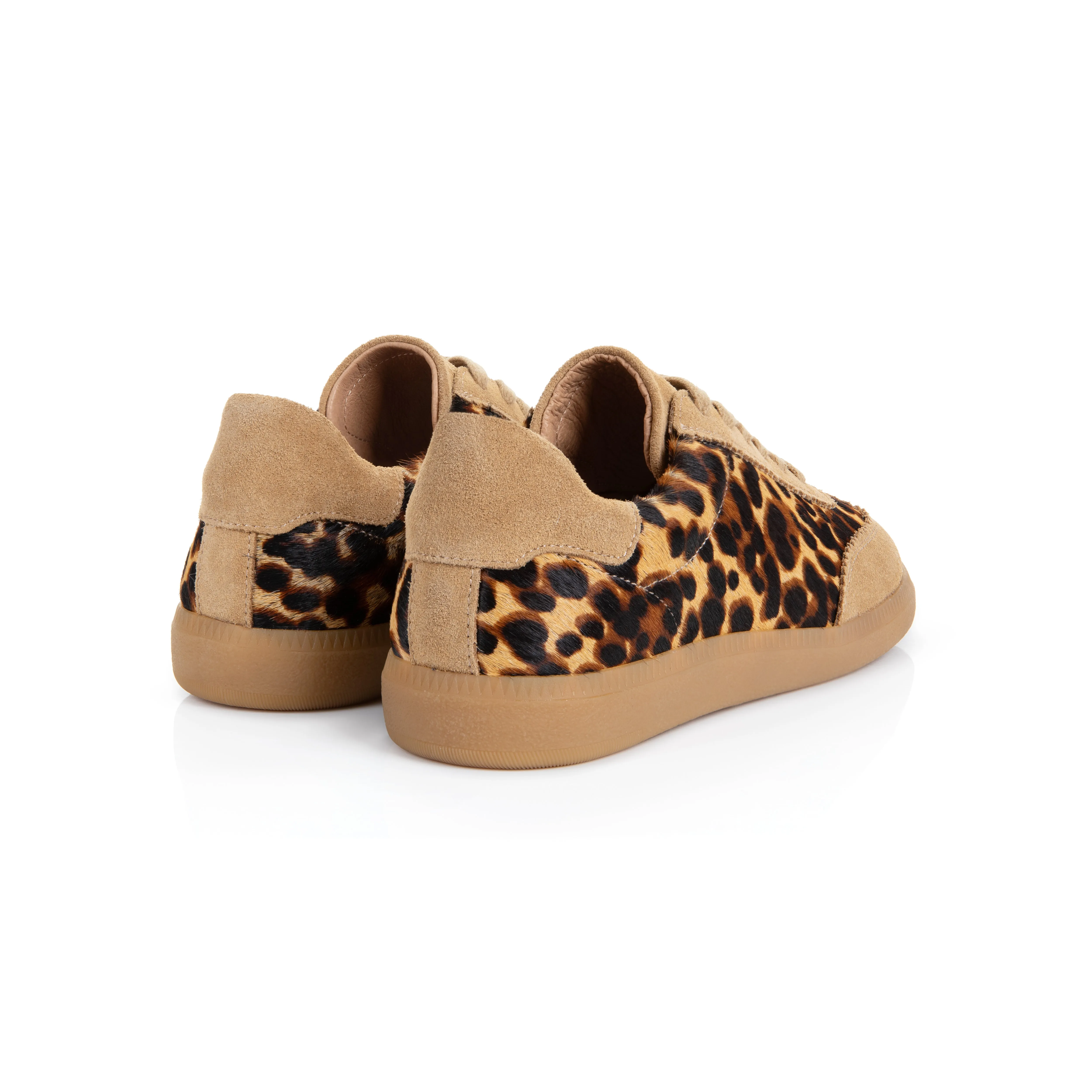 Isla: Leopard Print & Suede Trainers