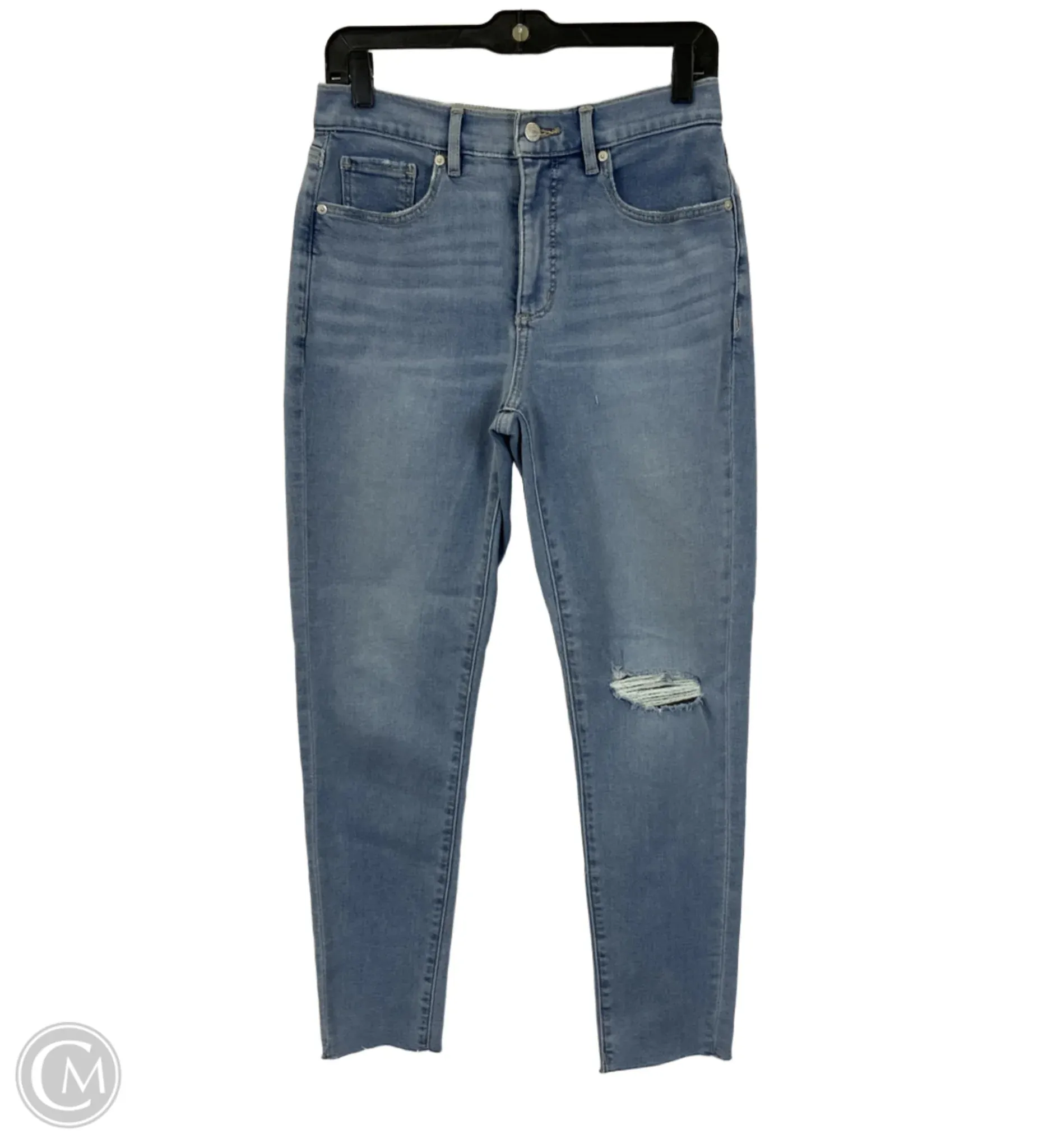 Jeans Skinny By Loft In Blue Denim, Size: 8