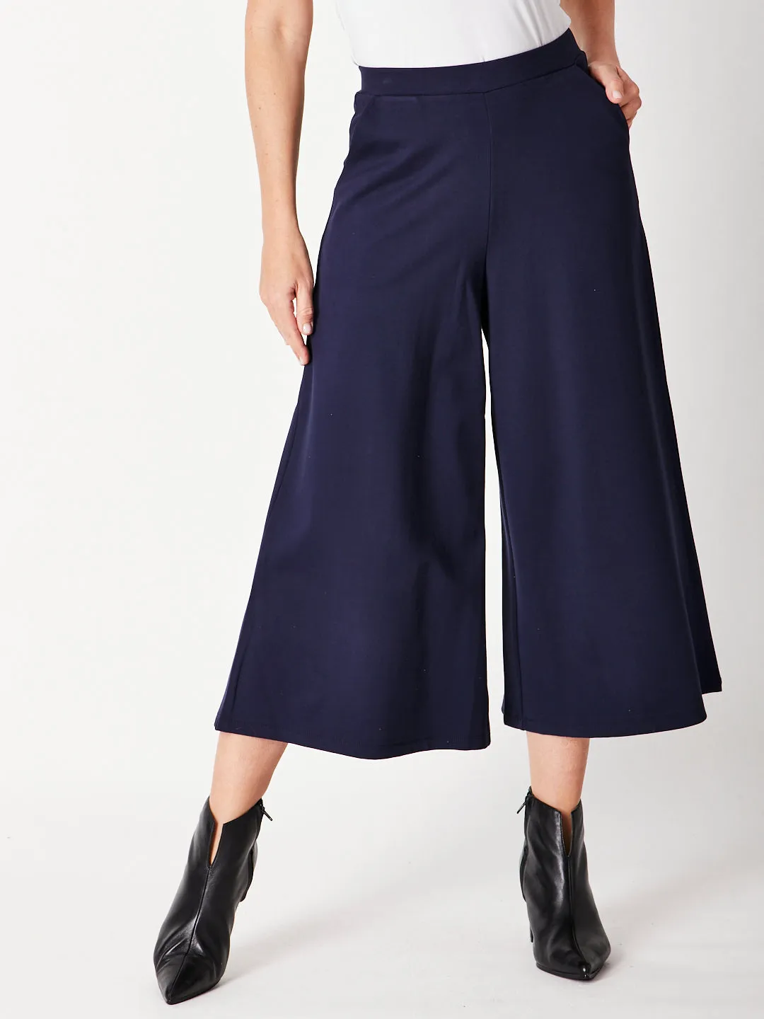 Lux Crop Pant- Navy -30012
