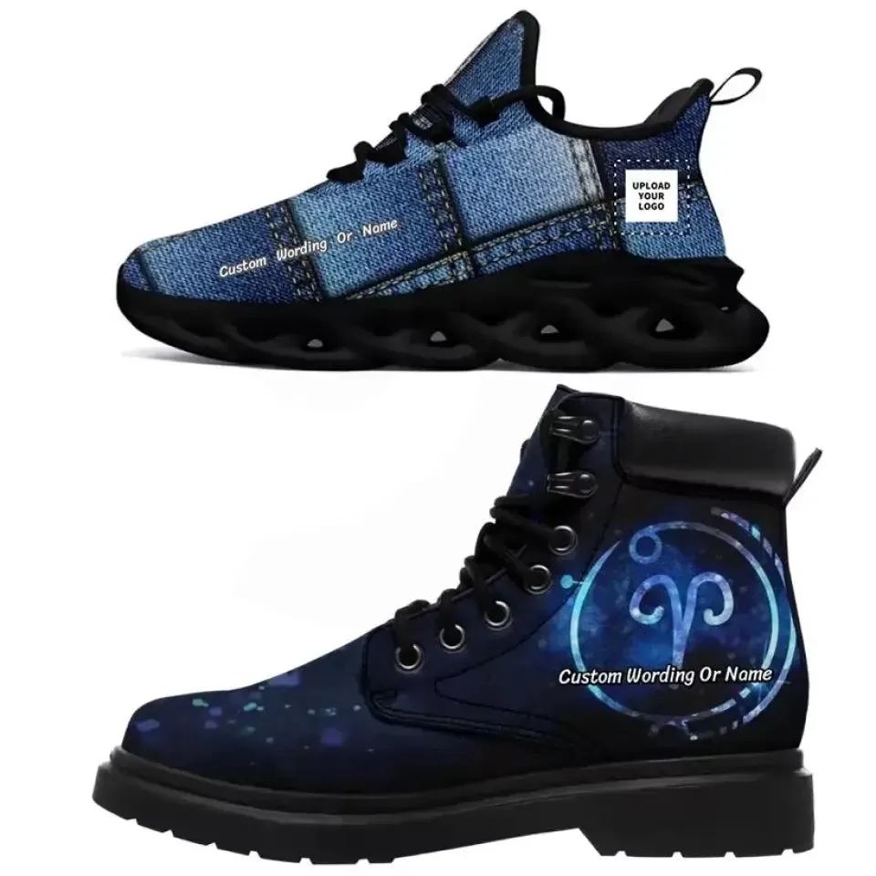 Luxury Gifts,Personalized Stylish Boots and Sneaker, Custom Men and Women Combo Gift,1921-24020034-2016MS-23025001
