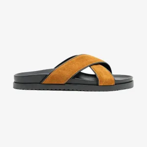 Men's Tan Amalfi Crossover Sandal