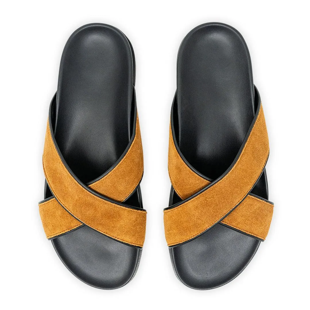 Men's Tan Amalfi Crossover Sandal
