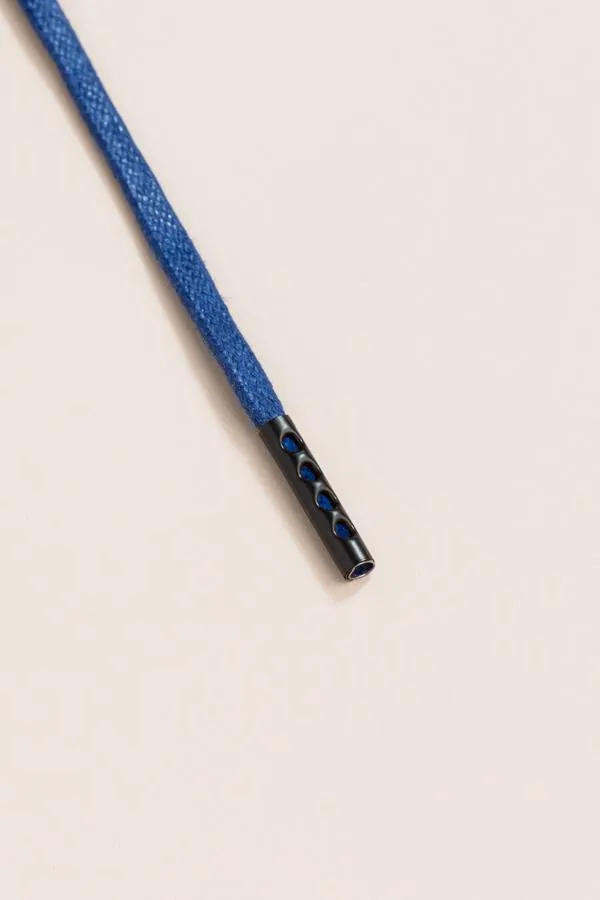 Navy | Flat Waxed Shoelaces