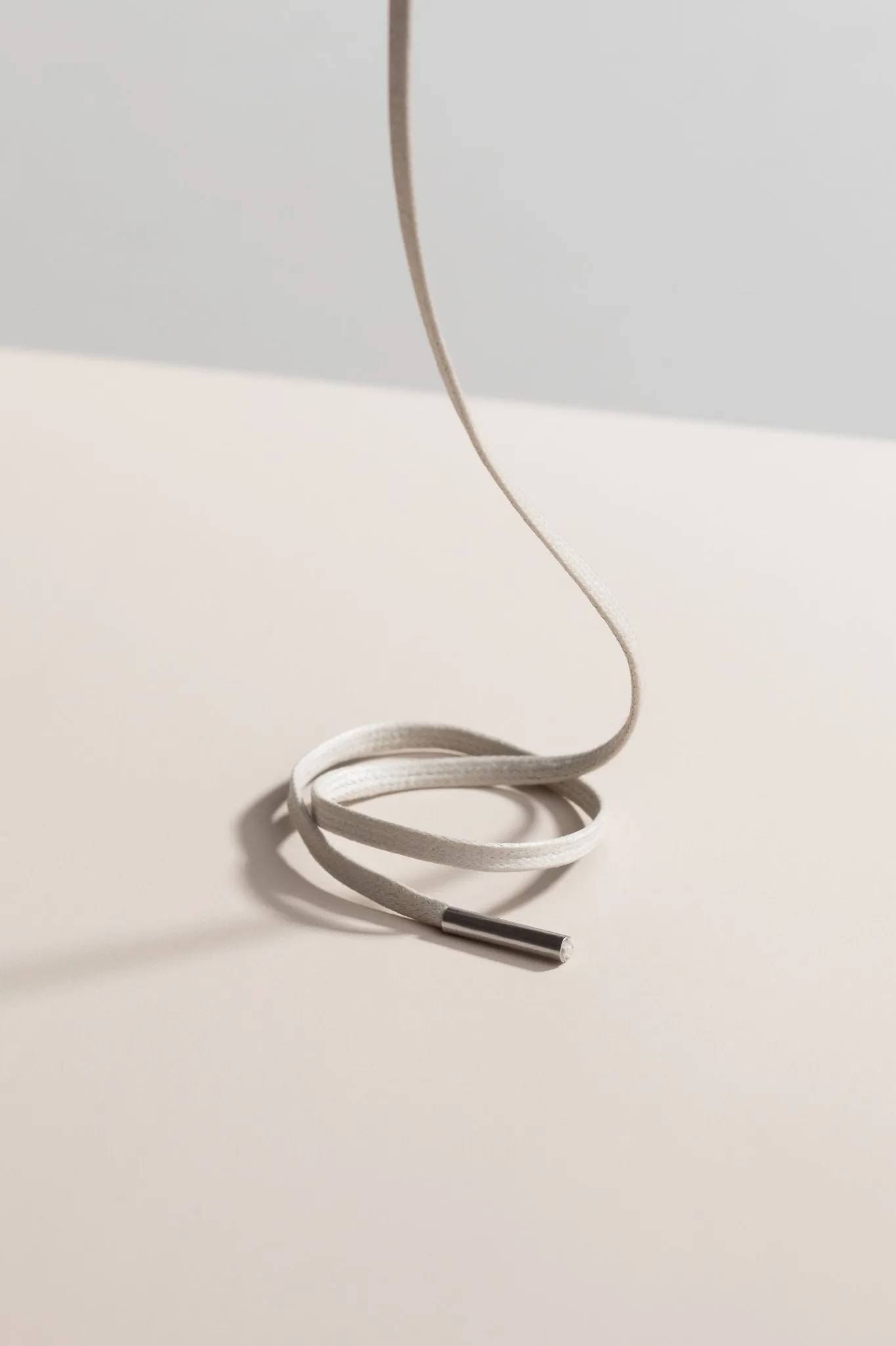Nickel Grey | Flat Waxed Shoelaces