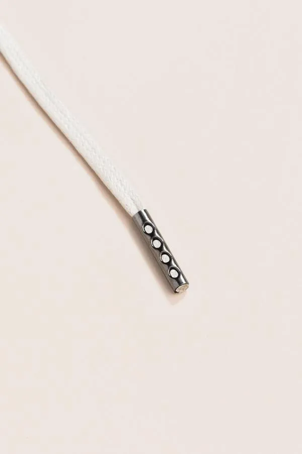 Nickel Grey | Flat Waxed Shoelaces