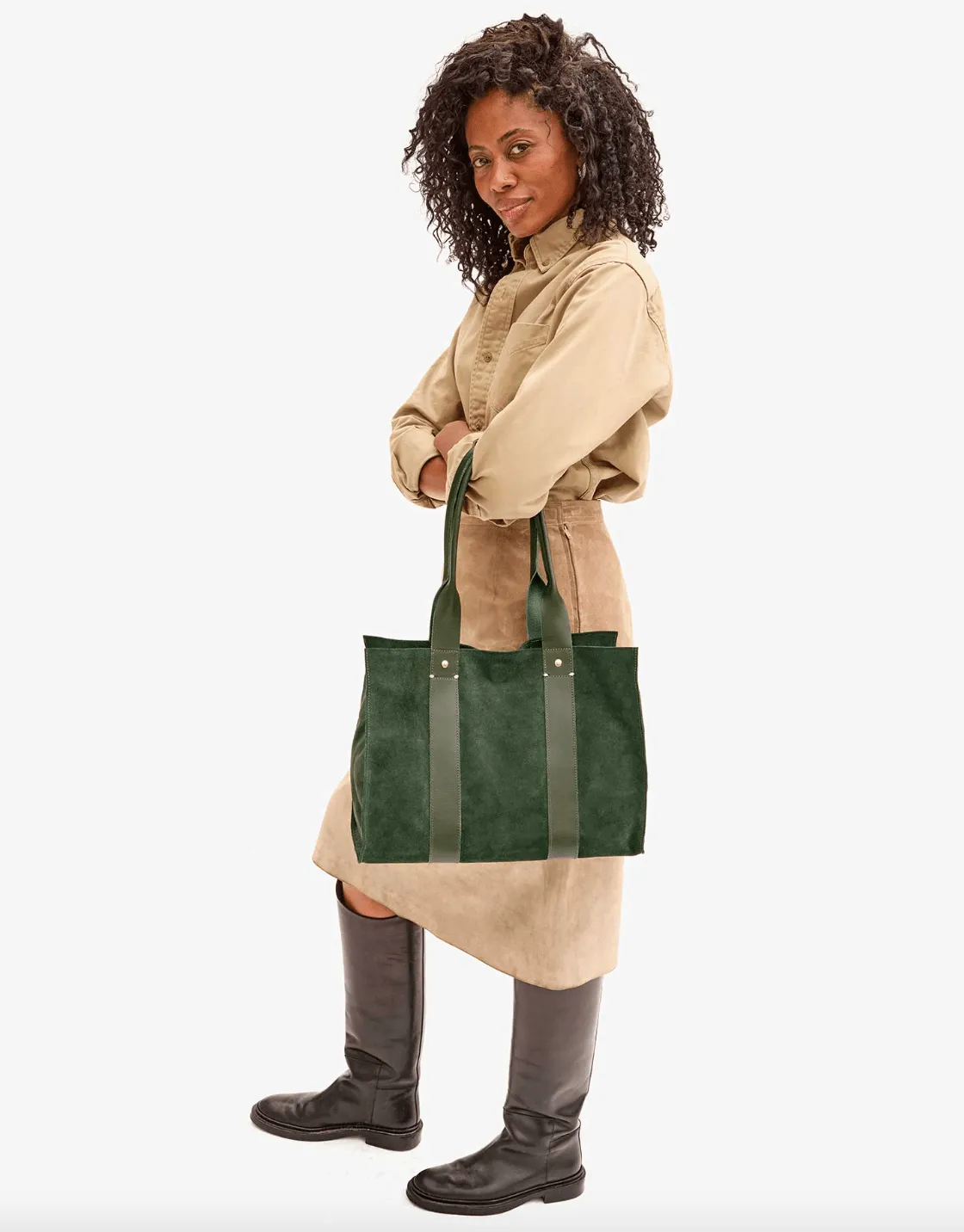 Noemi Suede Tote Bag