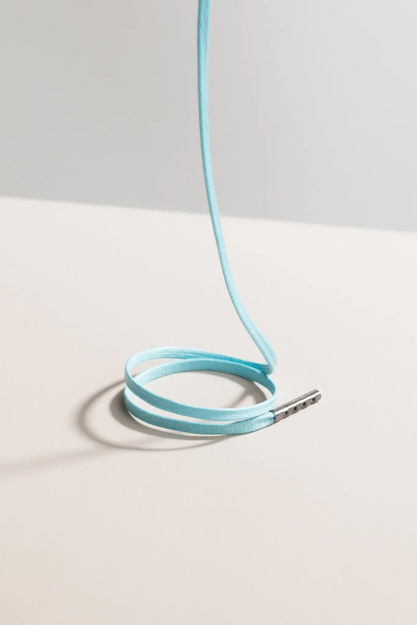 Pastel Blue | Flat Waxed Shoelaces