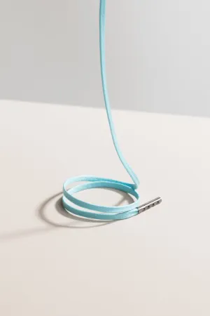 Pastel Blue | Flat Waxed Shoelaces