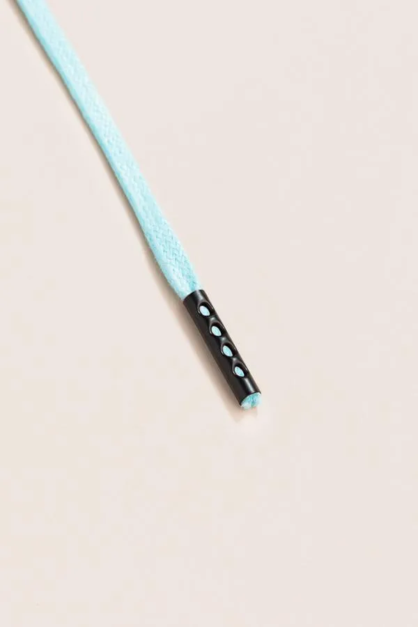 Pastel Blue | Flat Waxed Shoelaces