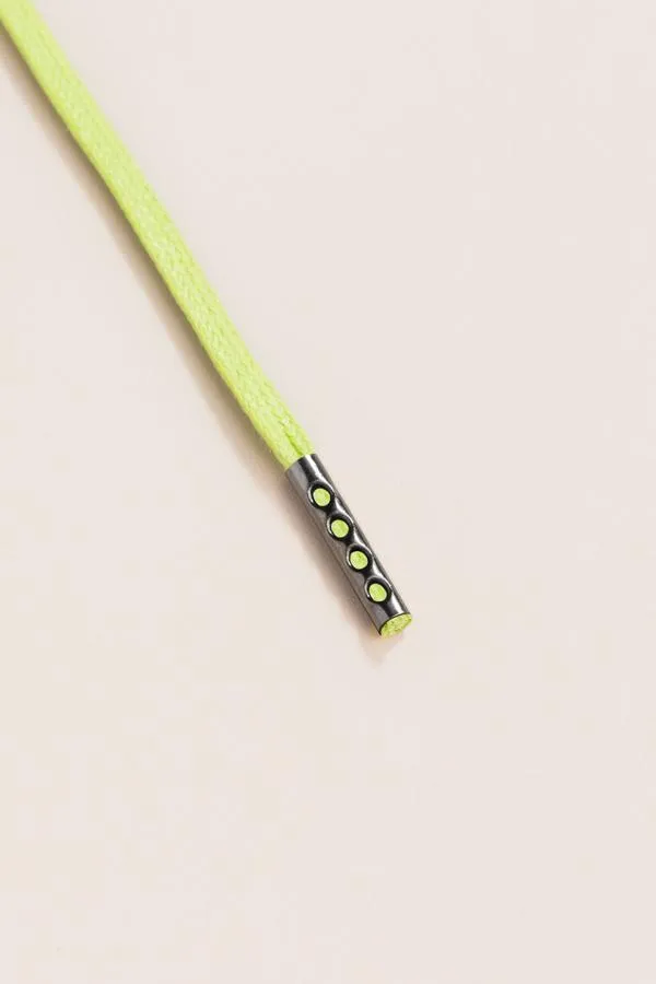 Pastel Green | Flat Waxed Shoelaces