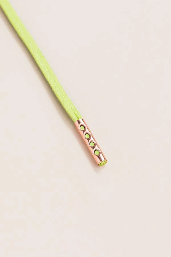 Pastel Green | Flat Waxed Shoelaces