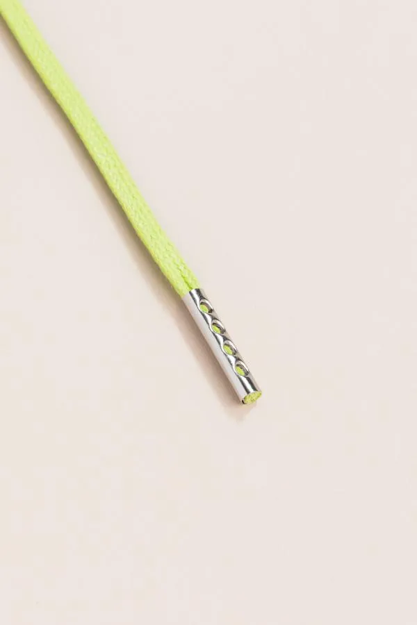 Pastel Green | Flat Waxed Shoelaces