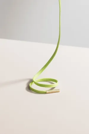 Pastel Green | Flat Waxed Shoelaces