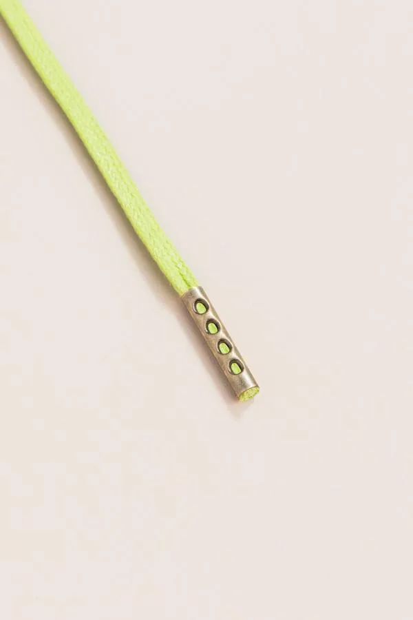 Pastel Green | Flat Waxed Shoelaces