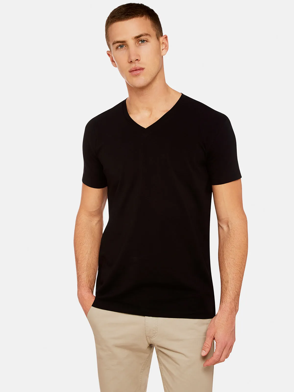 Peter Stretch V-Neck T-Shirt