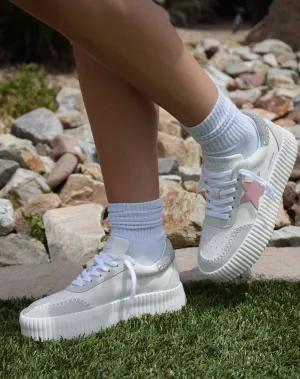 Pink Star Platform Sneaker