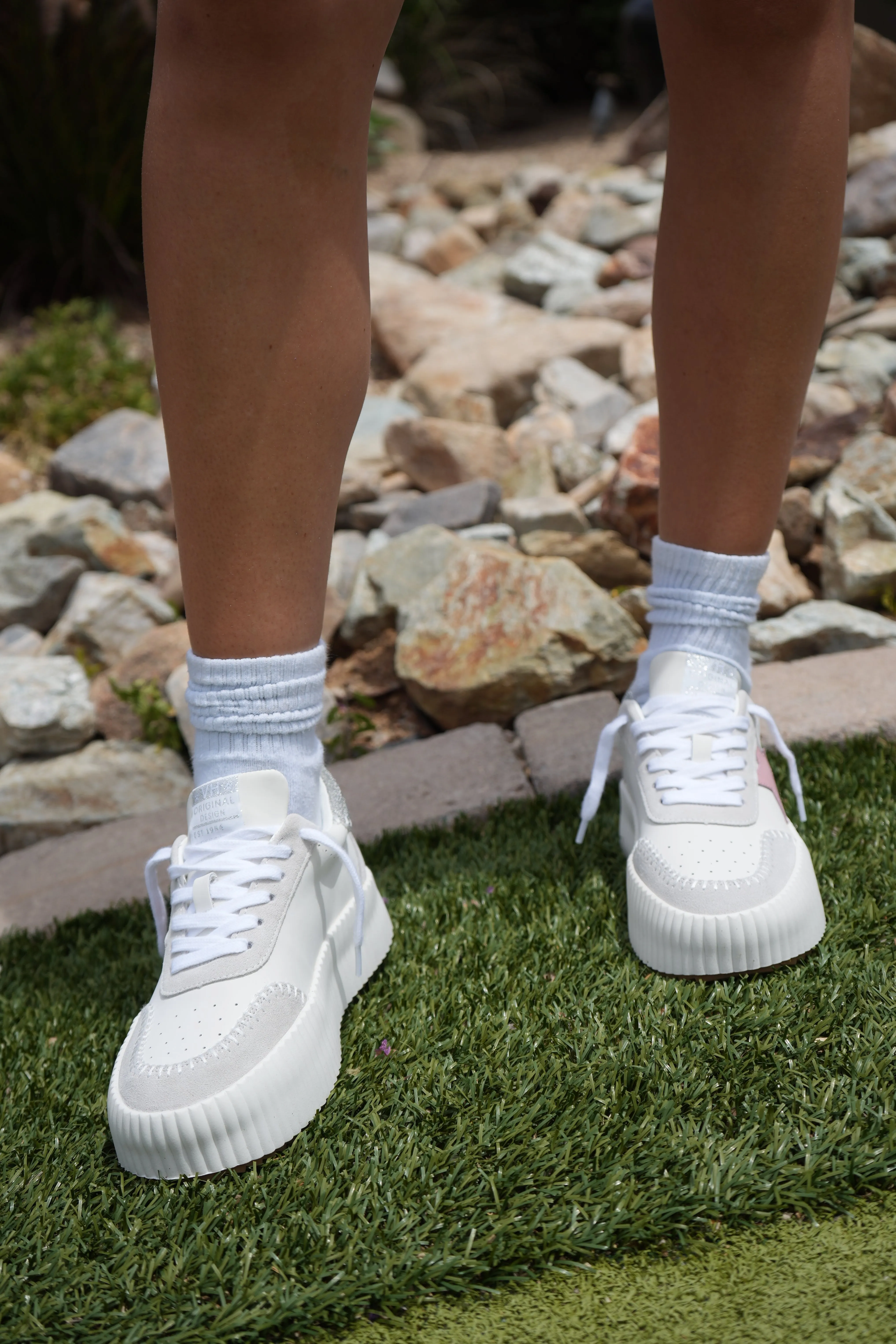 Pink Star Platform Sneaker
