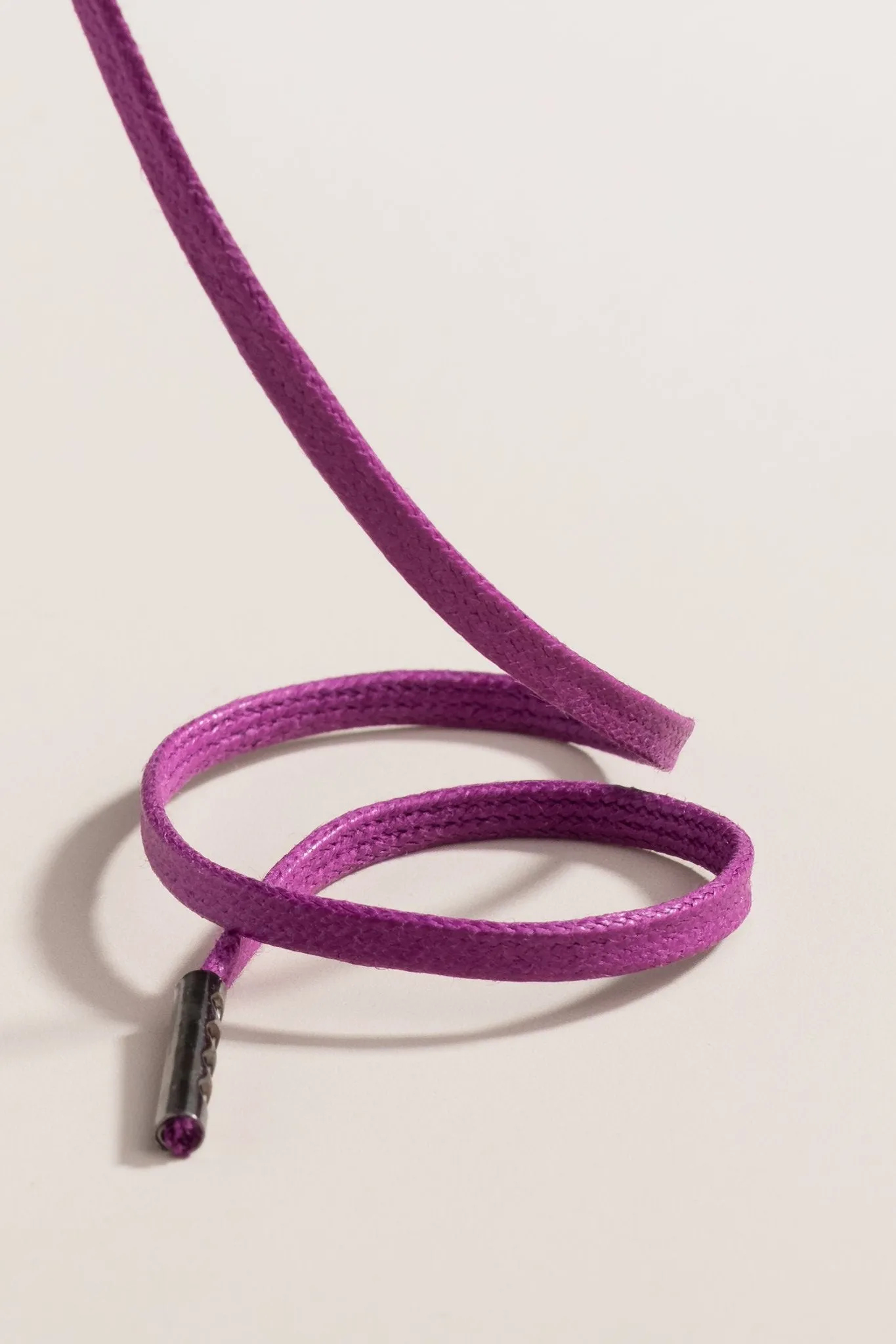 Plum | Flat Waxed Shoelaces