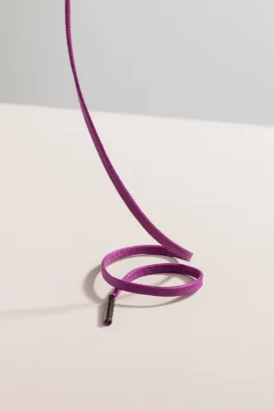 Plum | Flat Waxed Shoelaces